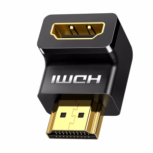 UGreen HD112 HDMI 4K Male to Female Down-angled Connector - Black