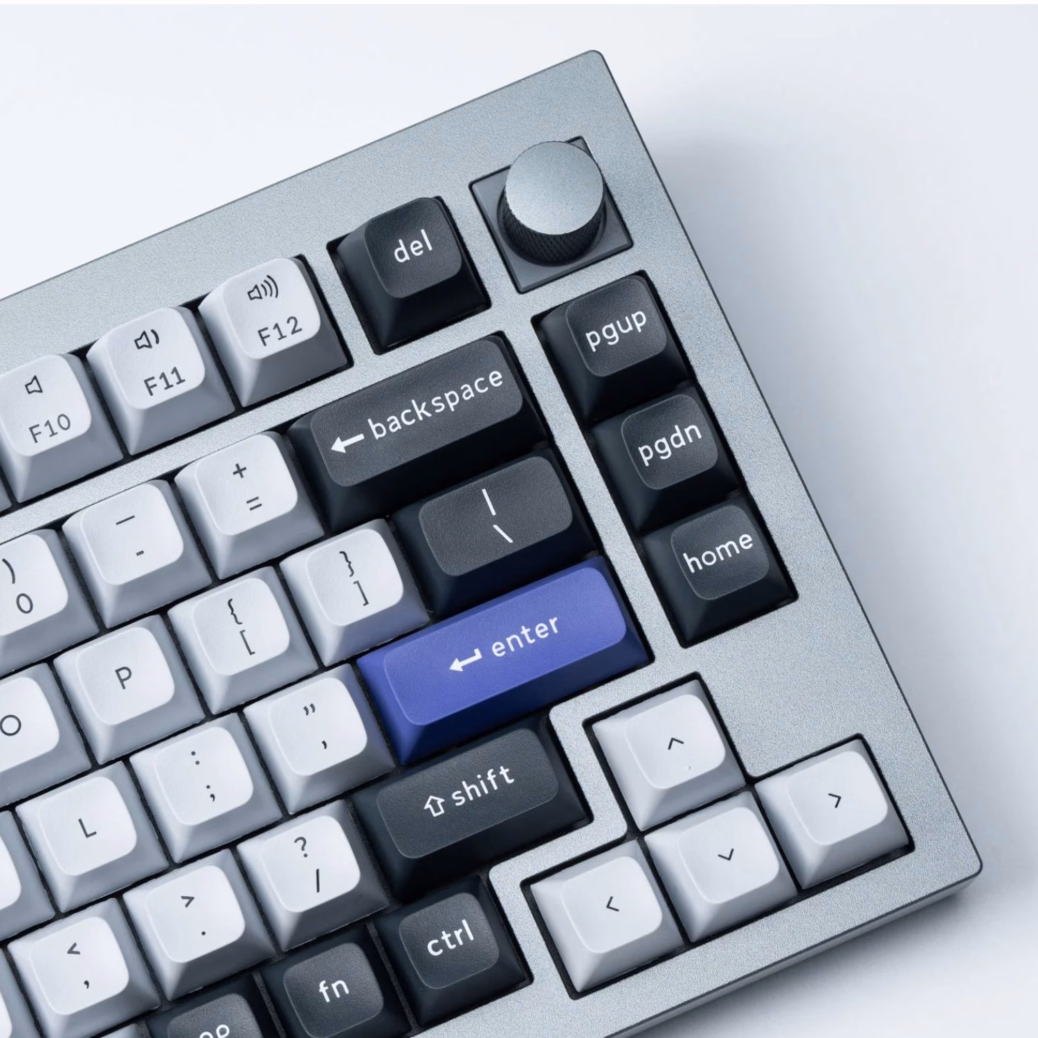 Keychron Double Shot KSA PBT Keycap Set - Dark Grey/White Smoke - Image 2