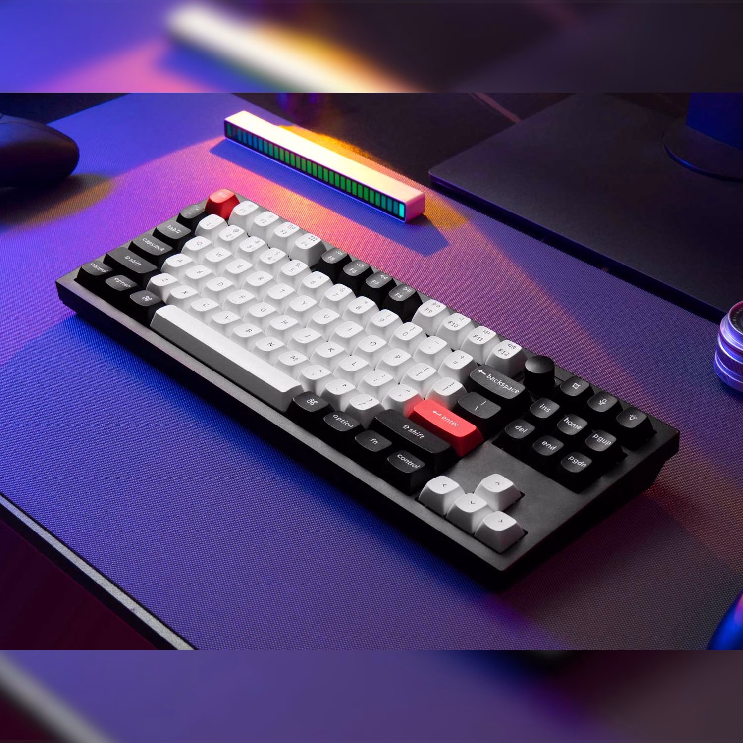 Keychron Q3 HE QMK 80% Wireless Custom Mechanical Keyboard (Nebula Switch) – Carbon Black - Image 3