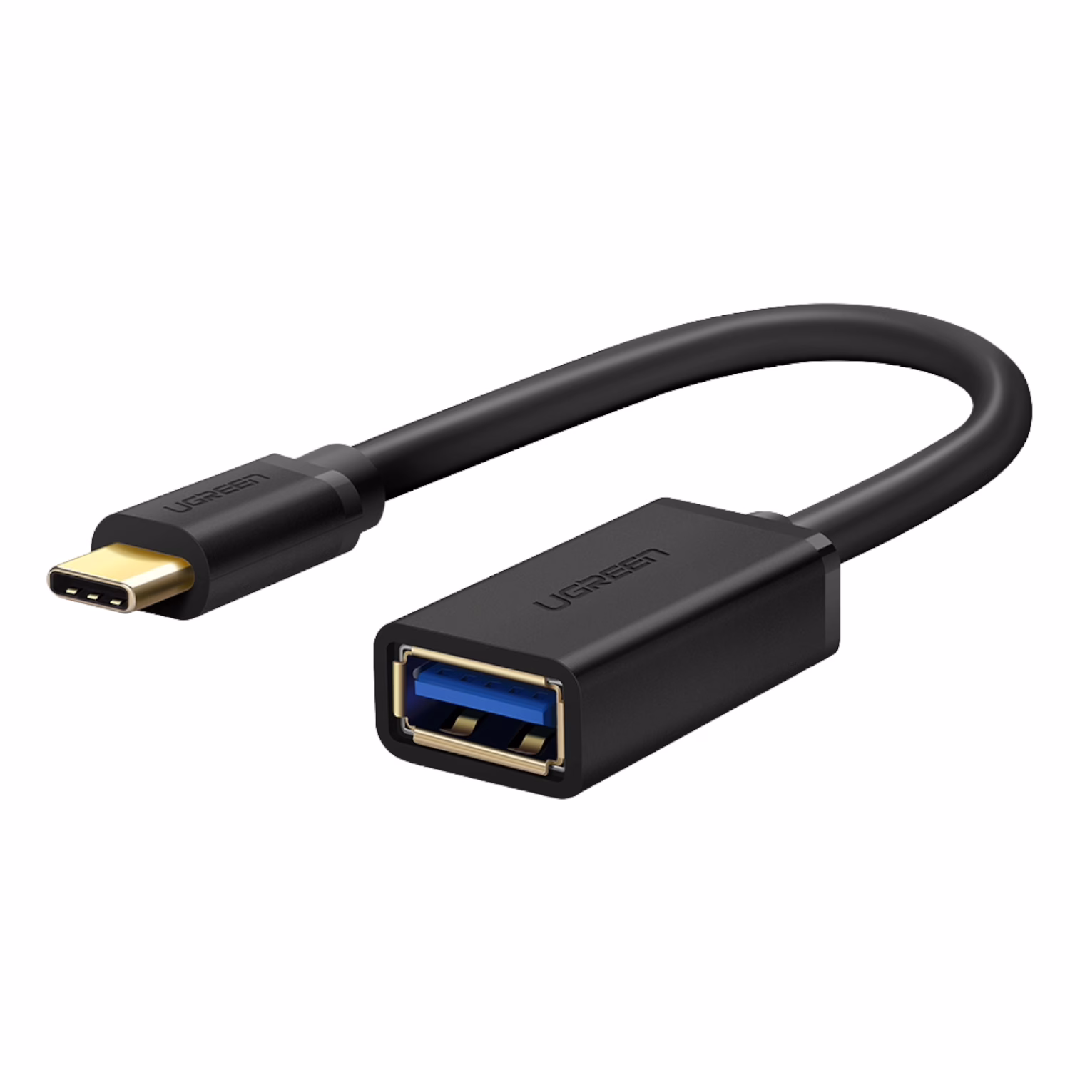 UGREEN Type-C to USB-A Adapter (Male to Female, 15cm)– Black - Image 2