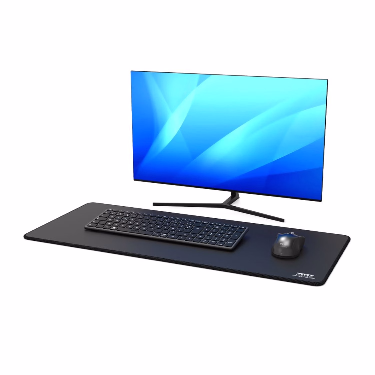 Port Connect Professional Desk Pad - Black (300 x 700mm) - Image 5