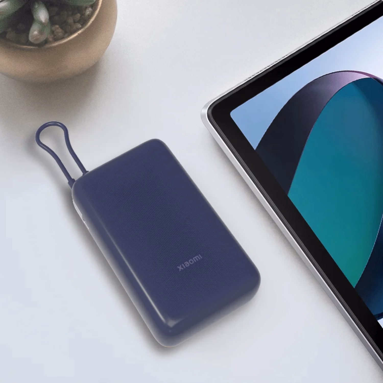 Xiaomi 33W Power Bank 20000mAh (Integrated Cable) – Blue - Image 6