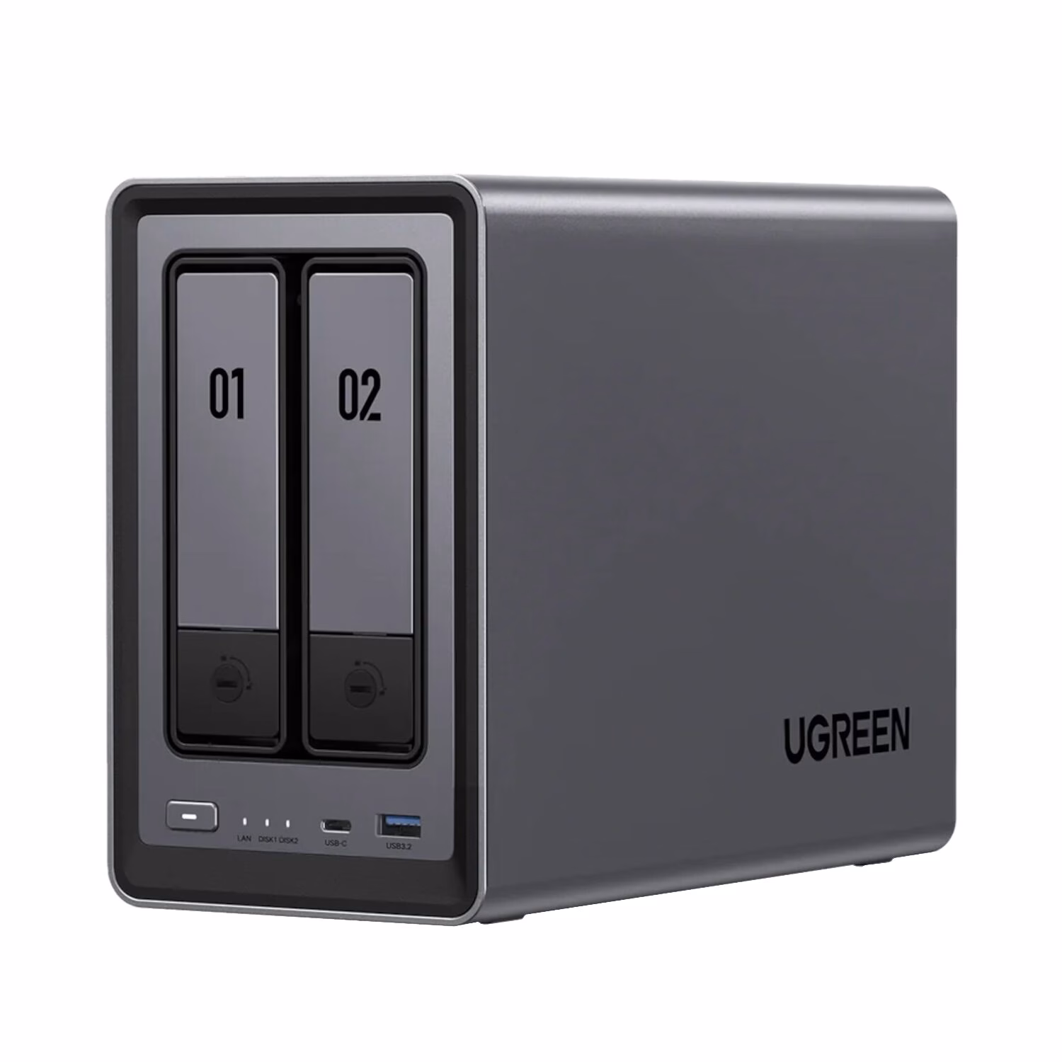 UGreen NASync DXP2800 2 Bay NAS with Seagate Ironwolf NAS 16TB SATA Hard Drive Bundle (2x 8TB) - Image 2